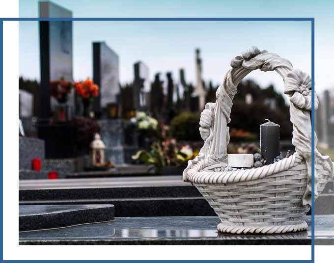 wrongful-death-attorneys-florida-gadc-law Flower Basket placed on a grave | Florida Wrongful Death Attorneys GD&C Law